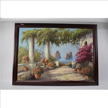 Guido Odierna Terazzo A Capri Painting