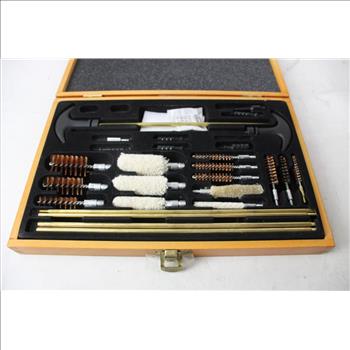 Gun Cleaning Kit, Ammo Can, Antique Headset, Gold Balls, Wind Bellow