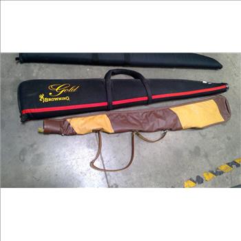 GunMate, Browning, And Brown Leather Rifle Cases, 3 Pieces