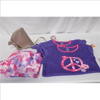 Gymboree Girls' Size 12 Shirts And Shorts With OshKoshBgosh Bag, 5 Pieces