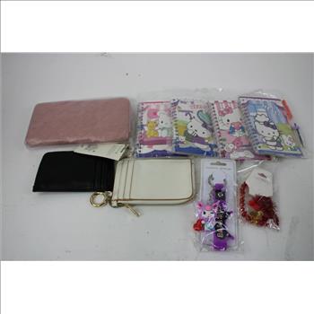 Hair Accessories, Notebooks, Keychains, Bath Sponges, Wallets, And More