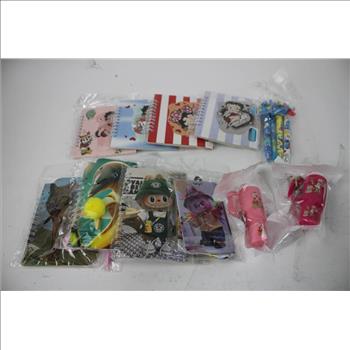 Hair Accessories, Notebooks, Keychains, Bath Sponges, Wallets, And More