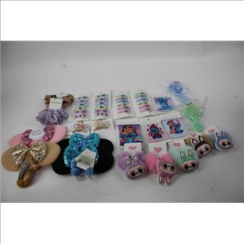 Hair Accessories, Notebooks, Keychains, Bath Sponges, Wallets, And More