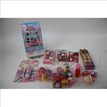 Hair Accessories, Notebooks, Keychains, Bath Sponges, Wallets, And More