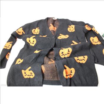 Halloween Cardigan And Sweatshirts, Running Shoes, Baseball Gloves, And More, 11 Pieces