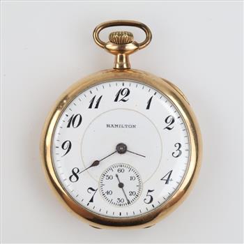 Hamilton 10kt GF Pocket Watch