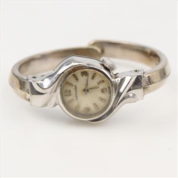 Hamilton 10kt RGP Cuff Bracelet Watch