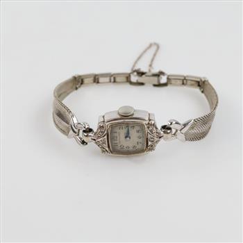 Hamilton 14kt White Gold Diamond Dress Watch