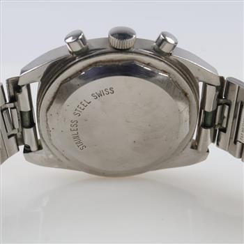 Hamilton Big Eye Chronograph Watch - Evaluated By Our Certified Gemologist-AGS/GIA