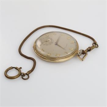 Hamilton Watch Co. 14kt GF Accent Pocket Watch