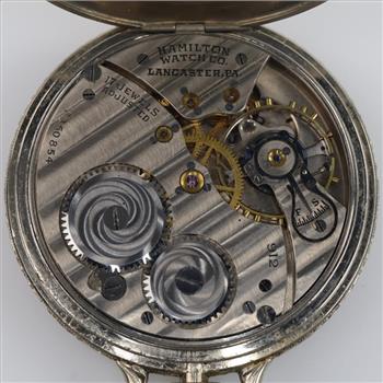 Hamilton Watch Co. 14kt GF Pocket Watch