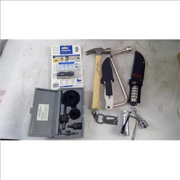 Hammer, Rechargable Flashlight, And More, 10+ Pieces