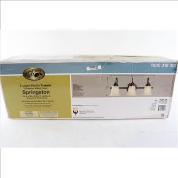 Hampton Bay 3 Light Vanity Fixture