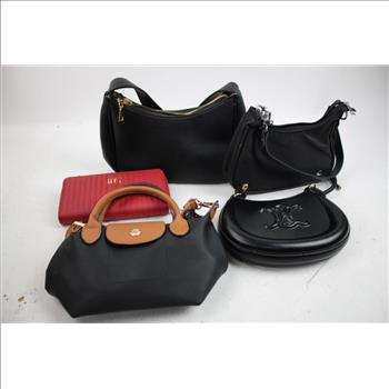 Handbags Bulk Lot With Red JLO Wallet, 8 Pieces