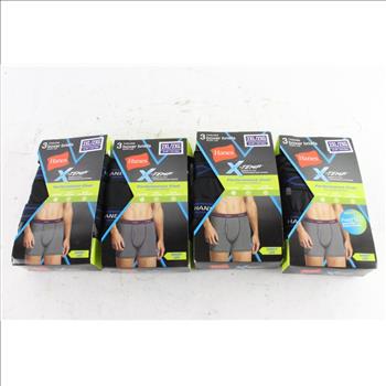Hanes Tagless Boxer Briefs, Size 2XL, 4 Pieces