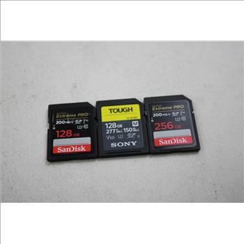 Hard Drives & SDHC Cards Bulk Lot, 12 Pieces