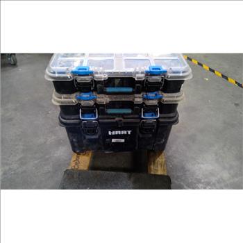 Hart 3 Tier Tool Storage Boxes W Misc Tools