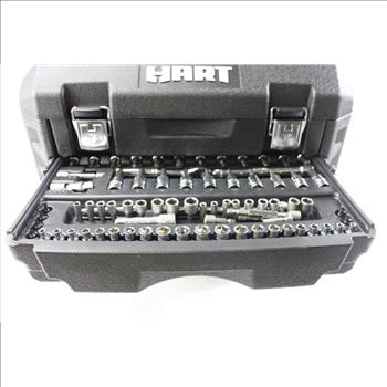 Hart Multipiece Tool Set In Black Plastic Toolbox