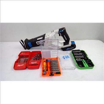 HART Reciprocating Saw, Milwaukee Drill Bits, And More, 4 Pieces