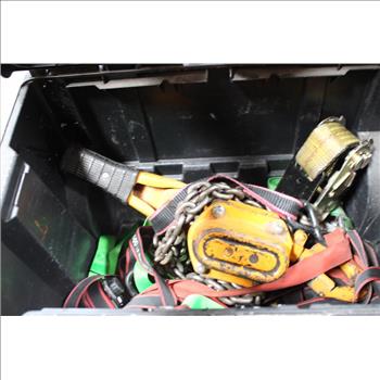 Hart Stack Cart Mobile Tool Box For Hardware Storage & Variety Of Ratchets Belts
