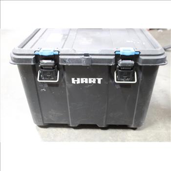 Hart Stack Cart Mobile Tool Box For Hardware Storage & Variety Of Ratchets Belts