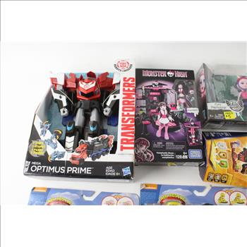 Hasbro Mega Optimus Prime Transformer And More, 9 Pieces
