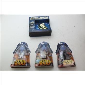 Hasbro Star Wars Collectible Figures & Star Wars Computer Mouse; 4 Pieces
