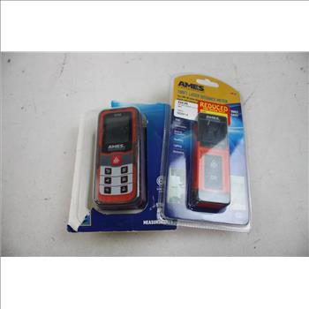 Hawkeye Thermometer, Fiskars Magnetic Level, Laser Meters, 4 Pieces