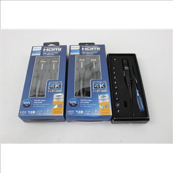 HDMI Cable, Laser Bore Sighter, Targus 4-Port USB Hub, And More, 6 Pieces