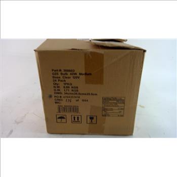HDsupply G25 Bulb 40W Medium, 24 Pack