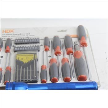 Hdx 42-piece Screwdriver Set, Flashlights And Measuring Tool: 45+ Pieces