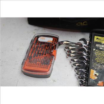 Hdx Drill Bit Set, Pittsburgh Wrench Set And More Bulk Lot 10+ Pieces
