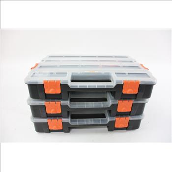 HDX Plastic Storage Cases, 3 Pieces