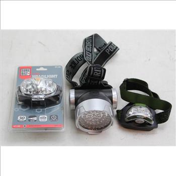 HeadLights:Sure Bilt, Energizer, Police Securtiy: 3 Items