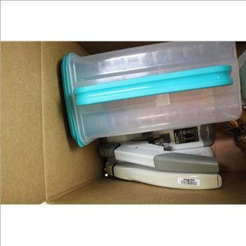 Heavy Duty Staplers, Doorknobs, Mini Griddle, Pantry Storage Food Container, 5 Pieces