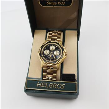 Helbros Black Dial Chronograph Watch