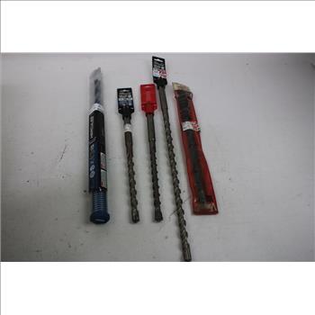 Hercules, Milwaukee Hammer, Auger Bits, Hex Extension, 5 Pieces