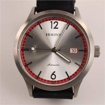 Heritor Becker Automatic Leather Band