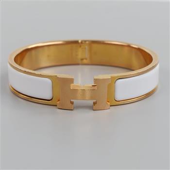Hermes Clic H Gold Plated Bracelet