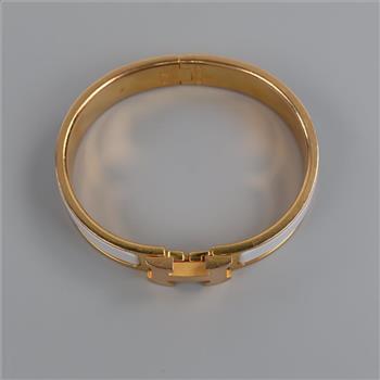 Hermes Clic H Gold Plated Bracelet