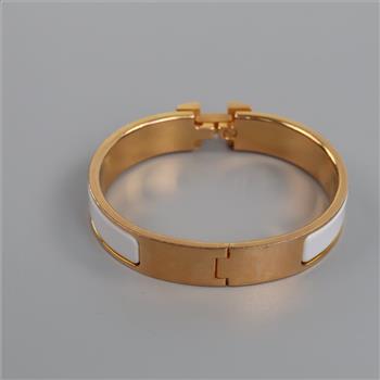 Hermes Clic H Gold Plated Bracelet