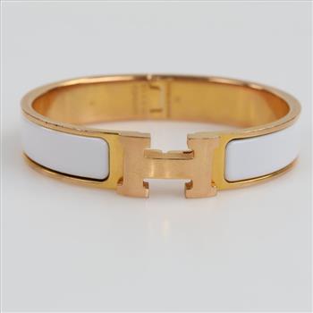 Hermes Clic H Gold Plated Bracelet