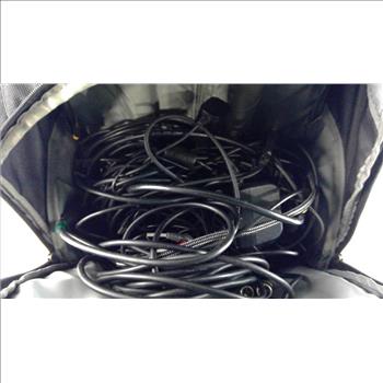 High Sierra Backpack With Assorted Cables And More