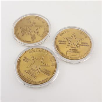 Highland Mint Dallas Cowboys Brass Tokens LE Set