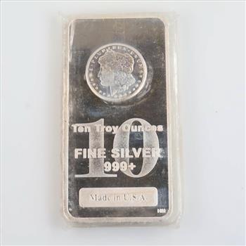 Highland Mint Fine Silver 10 Troy Oz Bar