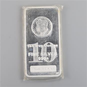 Highland Mint Fine Silver 10 Troy Oz Bar