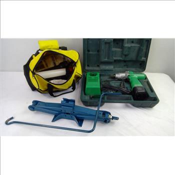 Hitachi 5/16 Impact Driver, GUNK Puncture Seal, Flashlights, Car Jack, And More