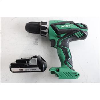 Hitachi Cordless Hammer Drill, With Battery