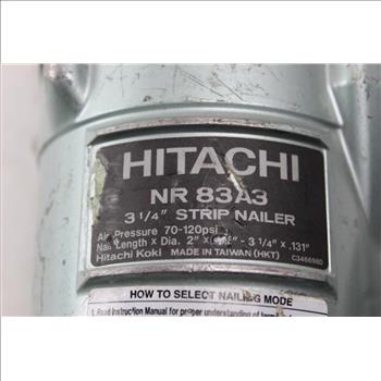 Hitachi NR83A3 Air Strip Nailer