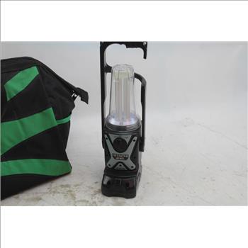 Hitachi UB18DL LED Worklight, Hitachi UC18YRL Battery Charger In Hitachi Case; 3 Items